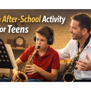 saxophone lessons Arabian Ranches Dubai teen student
